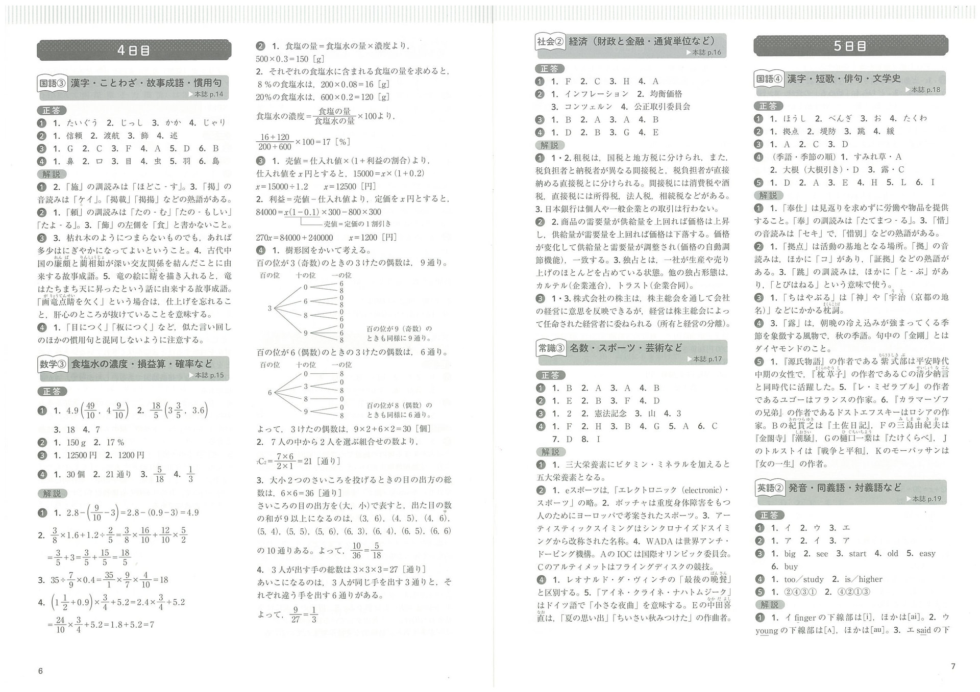 SPI&一般常識 10日間集中ドリル | 高等学校向け事業 教材NAVI | 実務